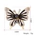 SB175 - Black butterfly drip oil diamond brooch